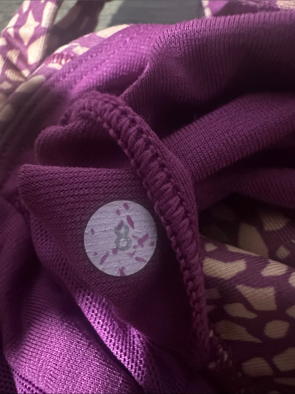 lululemon athletica Magenta Tank with Patterned Pink Straps - Picture 4 of 4